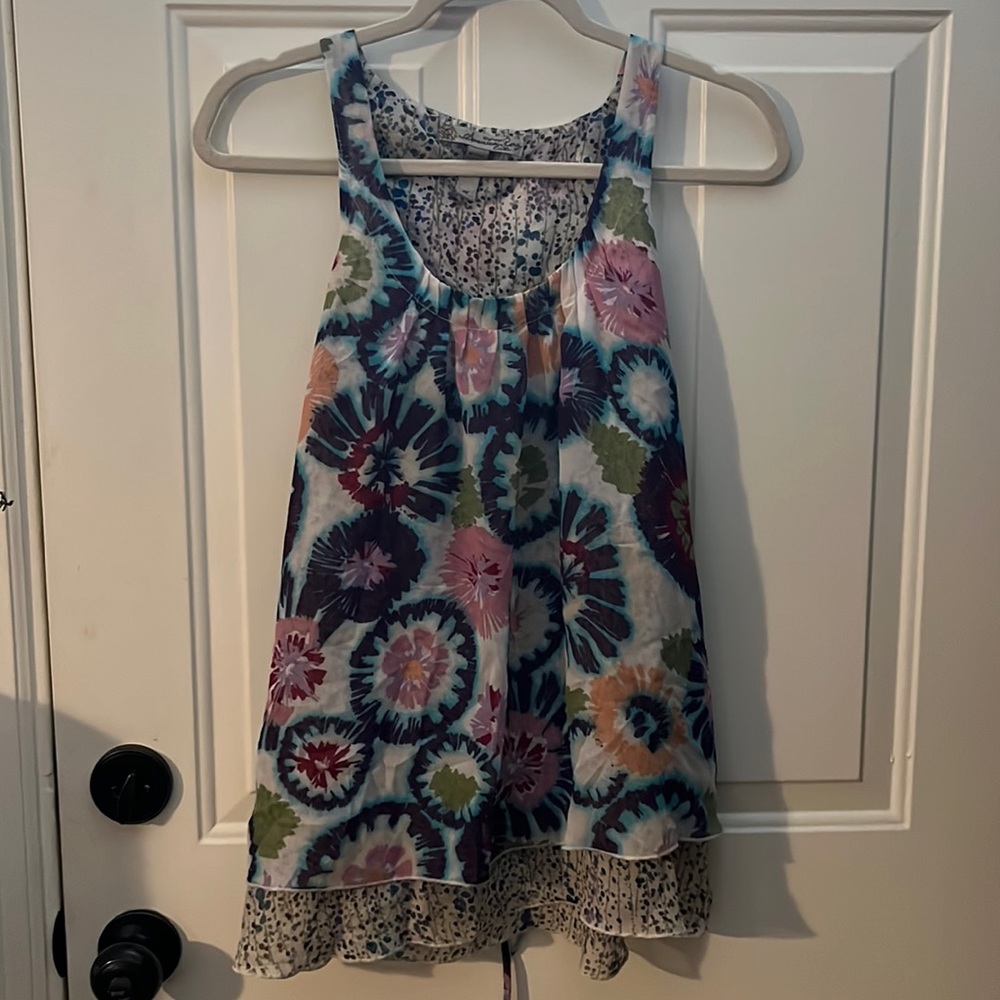 Womens American Rag Boho Sleeveless Flowy Top Preowned M